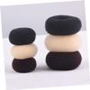 Angoily 3pcs Natural Stable Hair Styling Tools Donut Bun Maker Hair Braider Sponge Bun Maker view 4