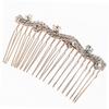 Angoily 4pcs Elegant Bang Comb Creative Headwear Rhinestone Hair Insert Comb Hair Accessories for Wedding Banquet view 3