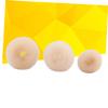 Angoily 6pcs Sponge Donut Bun Maker for Hair Styling Beige Hairdressing Accessories for Neat Ballerina Buns for Boys and Girls Adults No Harm to Hair Quick Elegant Updos view 3