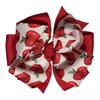 Apple Twisty Pinwheel Hair Bow view 1