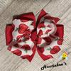 Apple Twisty Pinwheel Hair Bow view 2