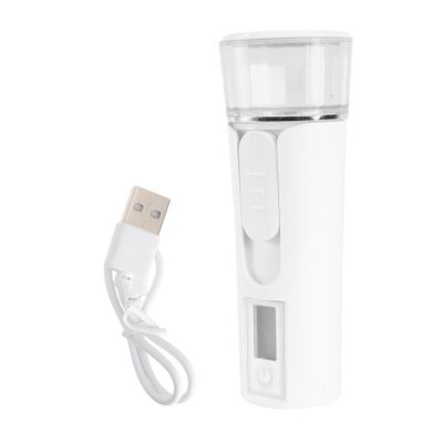Angoily 1pc USB Nano Facial Steamer Portable Skin Hydration Tool for Deep Skin Care Lightweight Convenient Facial Mister for Daily Use Capacity White