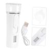 Angoily 1pc USB Nano Facial Steamer Portable Skin Hydration Tool for Deep Skin Care Lightweight Convenient Facial Mister for Daily Use Capacity White view 3