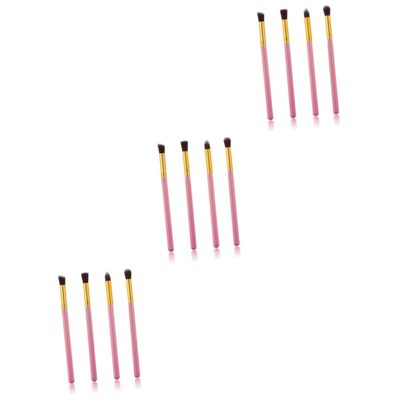 Angoily 12pcs Elf Makeup Brush Set Eye Shadow Blending Pencil Brush Kit for Travel