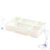 Angoily Box 5 Desk Drawer Rainbow Pencil Holder Prosthetic Nose Table Organizer Desk Organizer Makeup Drawer Drawers for Desk Drawer for Desk Desktop Grid White Storage Box view 3