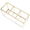 MAGICLULU Glass Makeup Holder Jewelry Container Elegant Three-compartment Storage Box with Lid Decorative Organizer for Vanity Dresser Desktop for and Events view 1