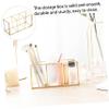 MAGICLULU Glass Makeup Holder Jewelry Container Elegant Three-compartment Storage Box with Lid Decorative Organizer for Vanity Dresser Desktop for and Events view 2