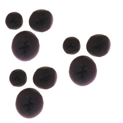 Angoily 9pcs Coffee Hair Donut Bun Maker Hair Styling Tools for Neat Ballerina Updos No Damage for Boys and Girls Adults for Dance and