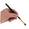 Angoily 4pcs Eye Makeup Brush Set Small Eyeshadow Blending Tools for Effortless Application Portable Design Black Gold for Travel and Everyday Use view 4