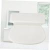 Angoily Sponge Bath Tub Pillow White Bathing Pillow for Tub 7 Suction Cups Spa Pillow for Neck and Support view 2