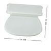 Angoily Sponge Bath Tub Pillow White Bathing Pillow for Tub 7 Suction Cups Spa Pillow for Neck and Support view 4