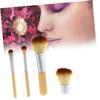 Angoily 3sets Cosmetics Brush Set Bamboo Handle Nylon Bristles Foundation Blush Eyeshadow Brush Kit Ideal for 4pcs*3 view 2