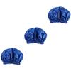 Angoily 3pcs Elastic Women Night Sleeping Care Spa Hat Sleep Hat Hair Wrap Care Sleep Cap Double Layer view 1