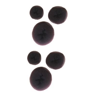 Angoily 6pcs Coffee Hair Donut Bun Maker Hair Styling Tool for Elegant Buns Easy to Use for Ballet Dance for Boys and Girls Adults
