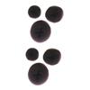 Angoily 6pcs Coffee Hair Donut Bun Maker Hair Styling Tool for Elegant Buns Easy to Use for Ballet Dance for Boys and Girls Adults view 1