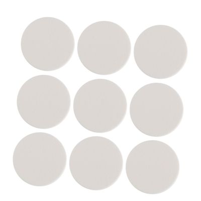 Angoily 24pcs Round Cotton Puff Makeup Blender for Latex Face Sponge for Women Girls Foundation Application White Edged Design