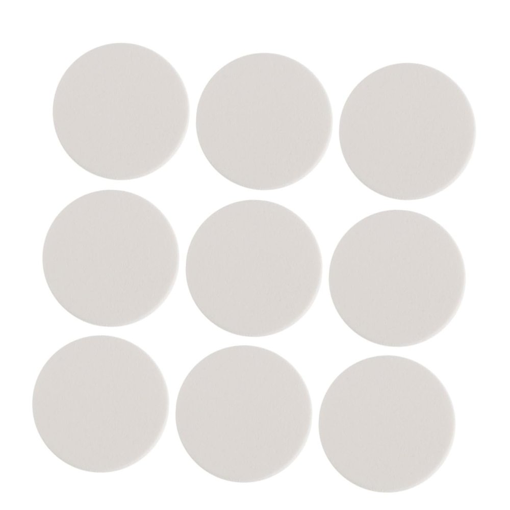 Angoily 24pcs Round Cotton Puff Makeup Blender for Latex Face Sponge for Women Girls Foundation Application White Edged Design