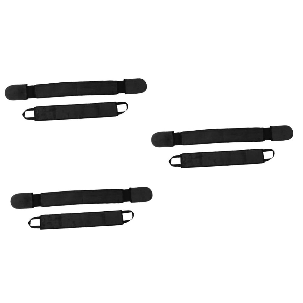 Angoily 6pcs Long Shower Back Brush Body Exfoliator Scrubber Lotion Applicator Band