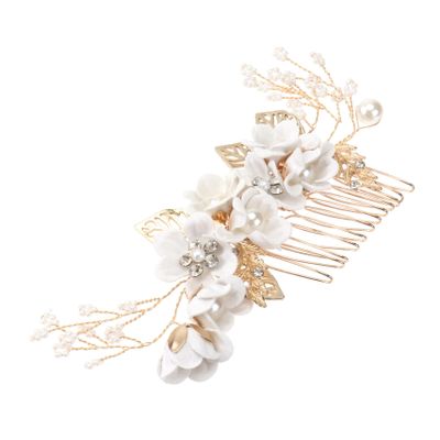 VINTORKY Elegant Bridal Headband Crystal Hair Comb Wedding Hair Piece for Bride