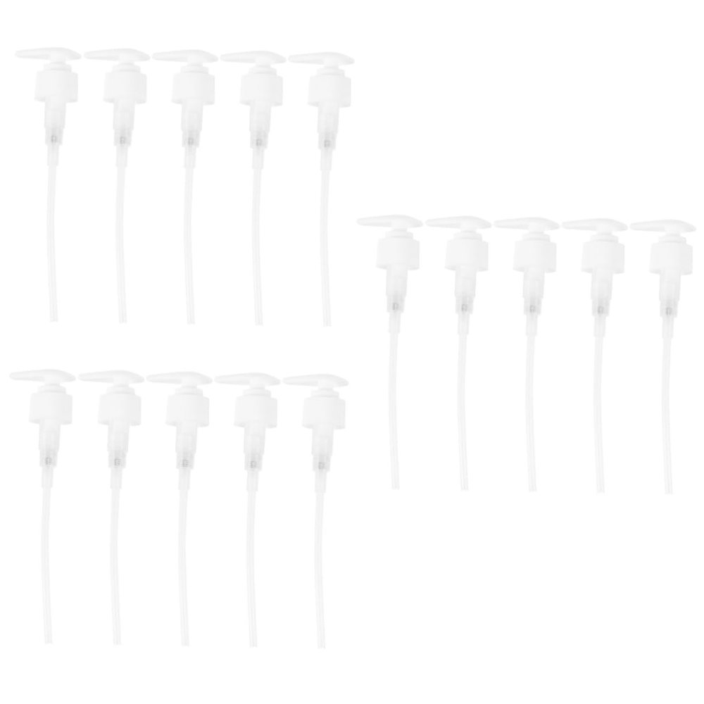 Angoily 15pcs Lotion Dispenser Pump Replacement for Soap Shampoo Oils Versatile Plastic Bottle Pump Random Colors for High Viscosity Products