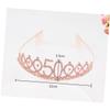 1pc Bride Tiara Headband Birthday Tiaras for Women Crown for Girls 18th Birthday Party Supplies Womens for Birthday Alloy With Comb Banquet European and American view 4