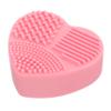 balacoo 2pcs Heart Shaped Brush Cleaner Makeup Sponge Holder Case Dry Wet Dual Use Quick Clean Travel-sized Cosmetics Case view 1