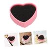 balacoo 2pcs Heart Shaped Brush Cleaner Makeup Sponge Holder Case Dry Wet Dual Use Quick Clean Travel-sized Cosmetics Case view 2