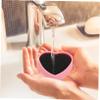 balacoo 2pcs Heart Shaped Brush Cleaner Makeup Sponge Holder Case Dry Wet Dual Use Quick Clean Travel-sized Cosmetics Case view 4