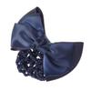 Angoily 3pcs Elastic Bun Bow Headdress Hair Net Clip for Women Elegant Hair Decoration for Office Parties and Dates High Elasticity Mesh Design for Dance and Daily Wear view 3