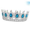 balacoo Crown for Women Charming Wedding Headdress Silver and Lake Accents Fashionable Hair Accessories for Special Parties and Events view 2