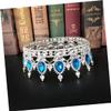 balacoo Crown for Women Charming Wedding Headdress Silver and Lake Accents Fashionable Hair Accessories for Special Parties and Events view 3