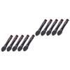Balacoo 100 Pcs Eye Shadow Sponge Applicators Eyeshadow Sponge Brush Sponge Tip Applicators for Womens Suits Beauty Kit Makeup Eyeshadow Double Ended Makeup Brush Miss Oblique Head Mix, 50pcs, Black view 1