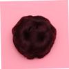 balacoo 3pcs Flower Design Synthetic Hair Updo Clip Jaw Clip for Women Hair Bun Fixator for Elegant Styles for Special Occasions Wine view 3