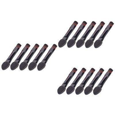 balacoo 150pcs Double-sided Eye Shadow Applicators Portable Makeup Tool for Blending and Application for Women and Girls Black Sponge Brushes for Eye Looks