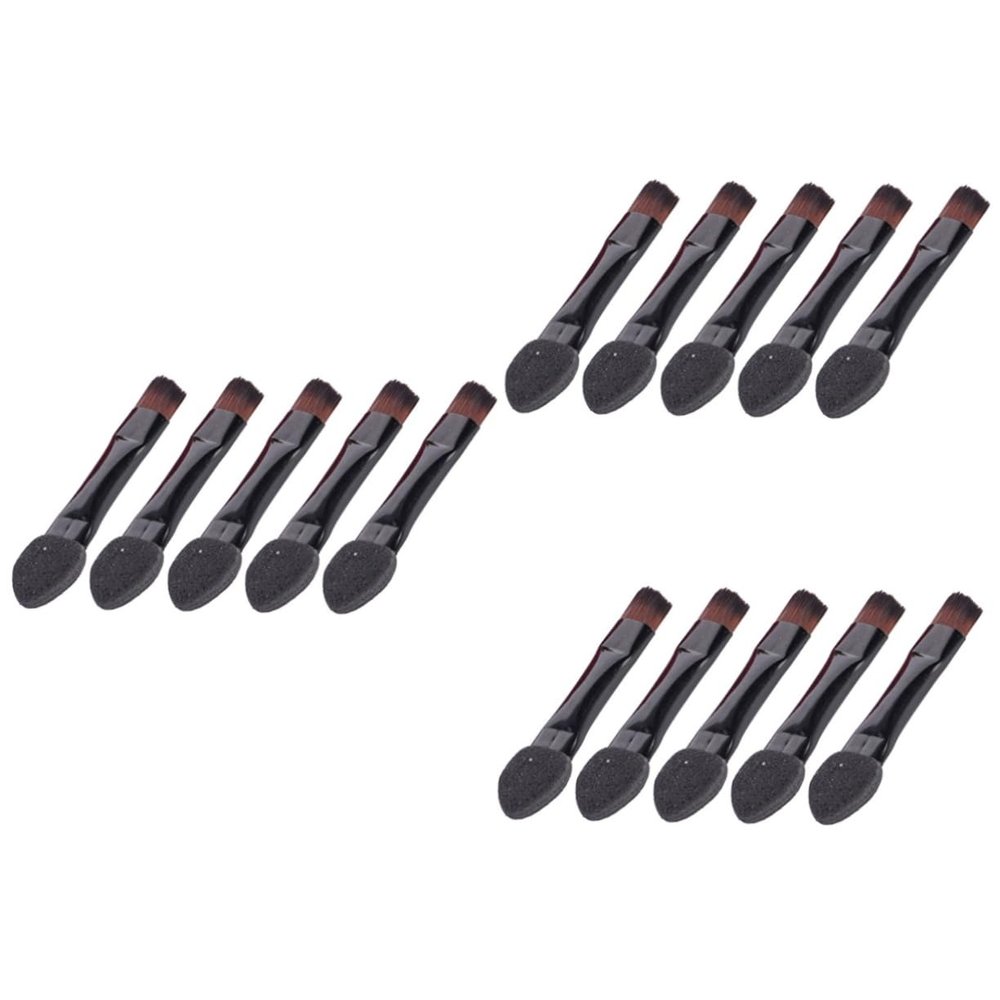 balacoo 150pcs Double-sided Eye Shadow Applicators Portable Makeup Tool for Blending and Application for Women and Girls Black Sponge Brushes for Eye Looks