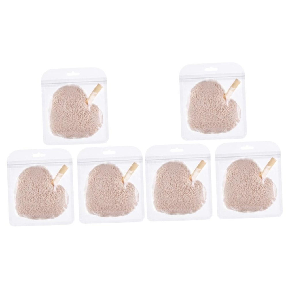 balacoo 6pcs Facial Cleaning Pads Makeup Removal Pads Luxurious Face Washing for Women