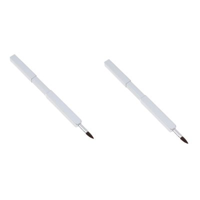 Balacoo 2pcs Cosmetics Lip Brush Makeup Tool Kit Lipstick Applicator Makeup Brush Lipstick Brush Applicator Lip Applicators Lip Brush Applicator Lip Gloss Brush Portable Travel White, 9.3*1cm