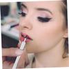 Balacoo 2pcs Cosmetics Lip Brush Makeup Tool Kit Lipstick Applicator Makeup Brush Lipstick Brush Applicator Lip Applicators Lip Brush Applicator Lip Gloss Brush Portable Travel White, 9.3*1cm view 4