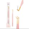 KIARA SKY LASH Tweezer for Eyelash Extensions | Precision Fiber Tip Grip | Volume, Mega Volume, and Lash Removal Fills | Comfortable Ergonomic Design | Pink and Gold, BOOT TWEEZER view 1