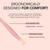 KIARA SKY LASH Tweezer for Eyelash Extensions | Precision Fiber Tip Grip | Volume, Mega Volume, and Lash Removal Fills | Comfortable Ergonomic Design | Pink and Gold, BOOT TWEEZER view 4