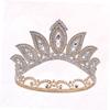 balacoo 1pc Round Crown Hair Accessory Rhinestone Inlay for Brides Elegant Design for Weddings Parties and Special Occasions view 2