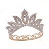 balacoo 1pc Round Crown Hair Accessory Rhinestone Inlay for Brides Elegant Design for Weddings Parties and Special Occasions view 3