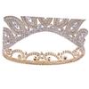 balacoo 1pc Round Crown Hair Accessory Rhinestone Inlay for Brides Elegant Design for Weddings Parties and Special Occasions view 4