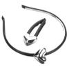 Ipetboom Vintage Heart Hairband Leather Headwear Styling Hair Clip for Party and Daily Wear view 1