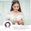balacoo 2pcs Flower Bridal Wreath Headband Faux Wreath Headdress for Girls Travel Holiday Flower Crown Romantic Wedding Accessory for Birthdays Seaside Parties Realistic Design Styles view 2