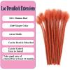 0.6cm Ginger Loc Extensions Human Hair 8 Inch 30 Strands Thickness 100% Full Handmade Permanent Dreadlock Extensions Human Hair for Women/Men/Kids Can Be Dyed Bleached Curled (350#) view 2