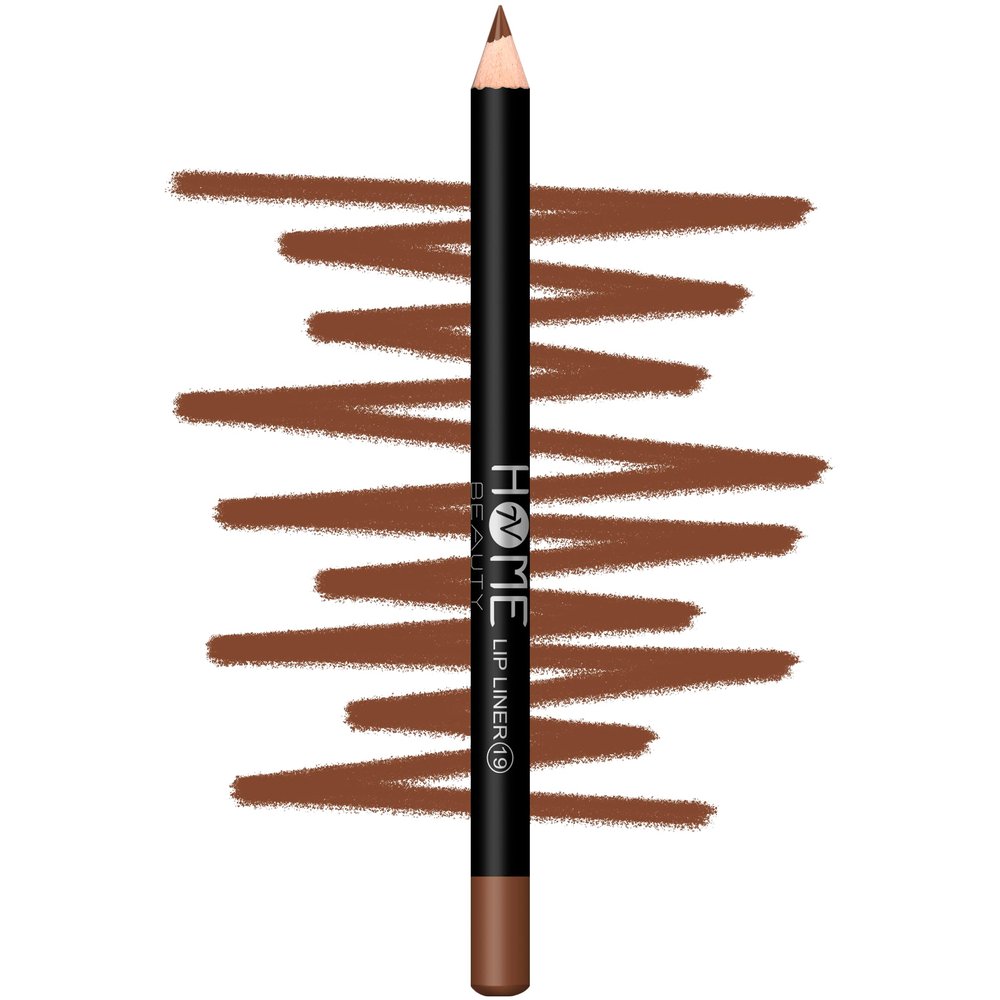 7V HOME BEAUTY Lip Liner, Waterproof Matte Long Lasting Lip Pencil (Color 19, 1 Count (Pack of 1))