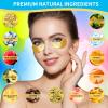 Under Eye Patches For Puffy Eyes Treatment 30 Pairs, 24K Gold Eye Mask For Dark Circles And Puffiness, Hyaluronic Acid Eye Mask For Puffiness, Eye Gel Pads, Eye Bags Treatment, Eye Mask Skincare view 3