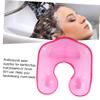 Healeved 2pcs Professional Hair Neck Tray Hairdressing Perming Tray for Salon Use Multi-Functional Design for Hair Washing Coloring and Cutting Easy to Use and Clean Grooved Support view 4