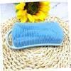 Angoily 2pcs Body Scrub Brush for Shower Silicone Bathing Brush Double-Sided Bath Exfoliating Scrubber Comfortable Handle view 3